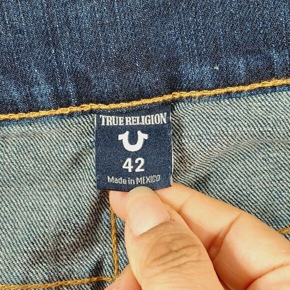 True Religion Geno Relaxed Slim Men's Stretch Denim Jeans Size 42x28 - Picture 6 of 15